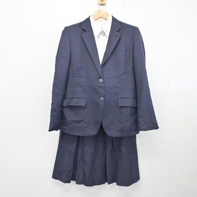 【中古】福岡県 北九州市立高等学校/旧制服 女子制服 3点 (ブレザー・シャツ・スカート) sf102541