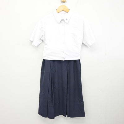 【中古】福岡県 北九州市立高等学校/旧制服 女子制服 2点 (シャツ・スカート) sf102543