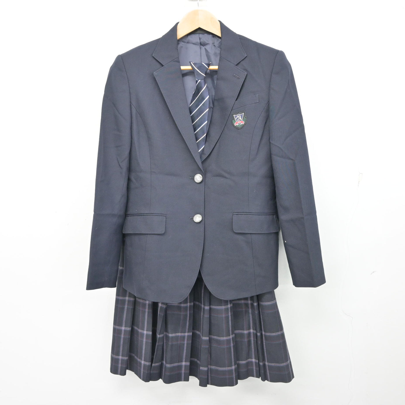 【中古】神奈川県 綾瀬中学校 女子制服 3点 (ブレザー・スカート) sf102580