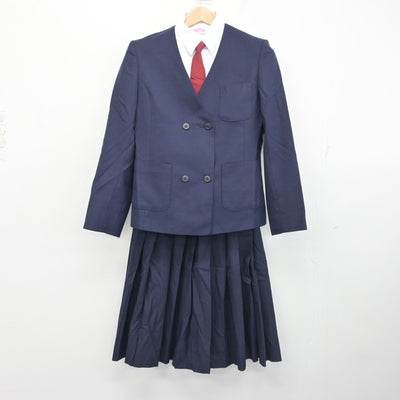 【中古】新潟県 小新中学校 女子制服 5点 (ブレザー・シャツ・スカート) sf102590