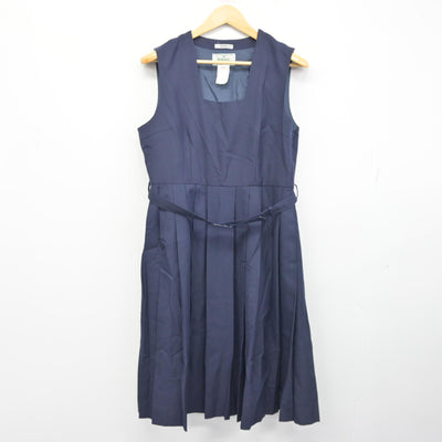 【中古】千葉県 習志野市立第六中学校 女子制服 4点 (ブレザー・シャツ・ジャンパースカート) sf102592