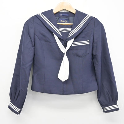 【中古】静岡県 北浜中学校 女子制服 3点 (セーラー服・スカート) sf102600