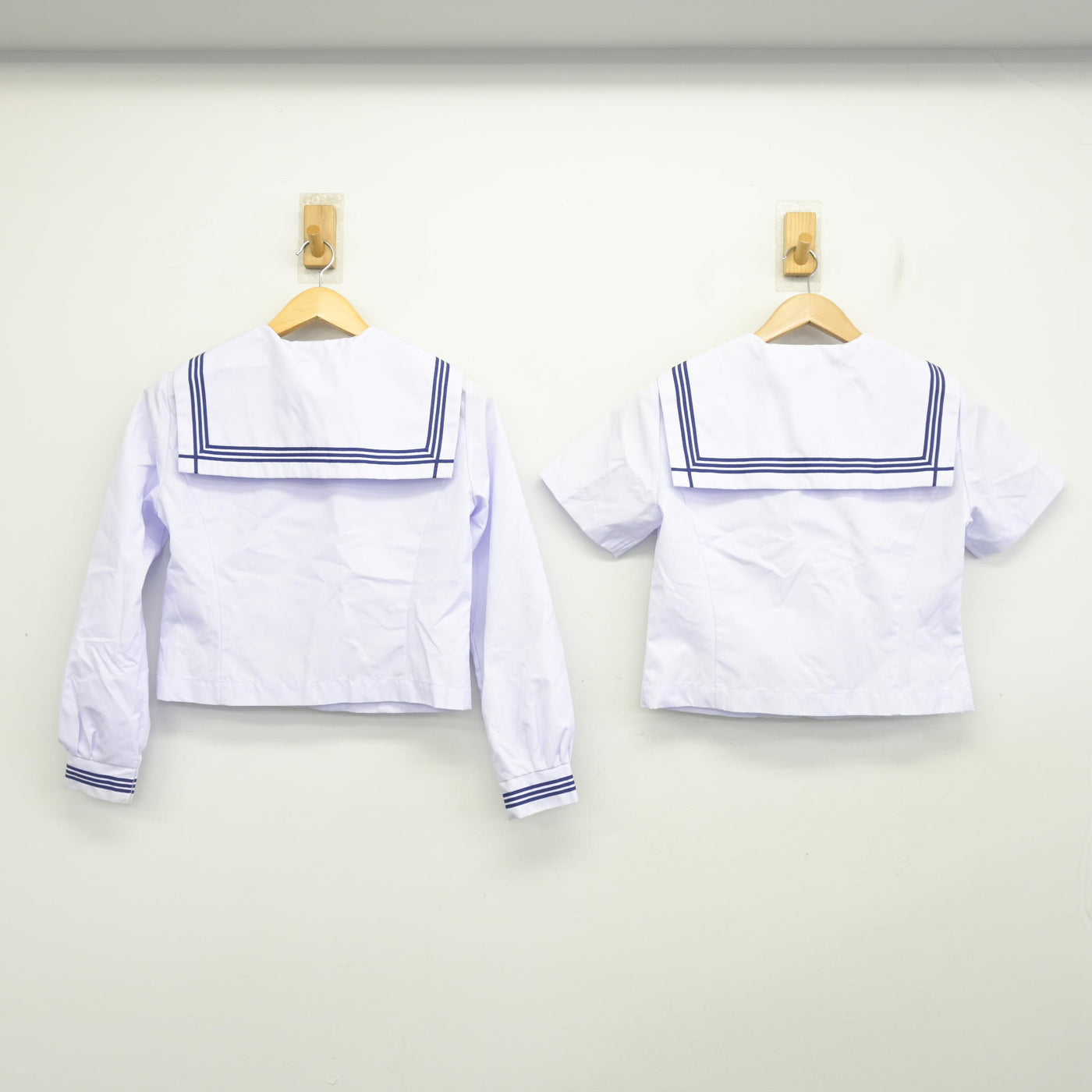 【中古】静岡県 北浜中学校 女子制服 4点 (セーラー服・スカート) sf102601