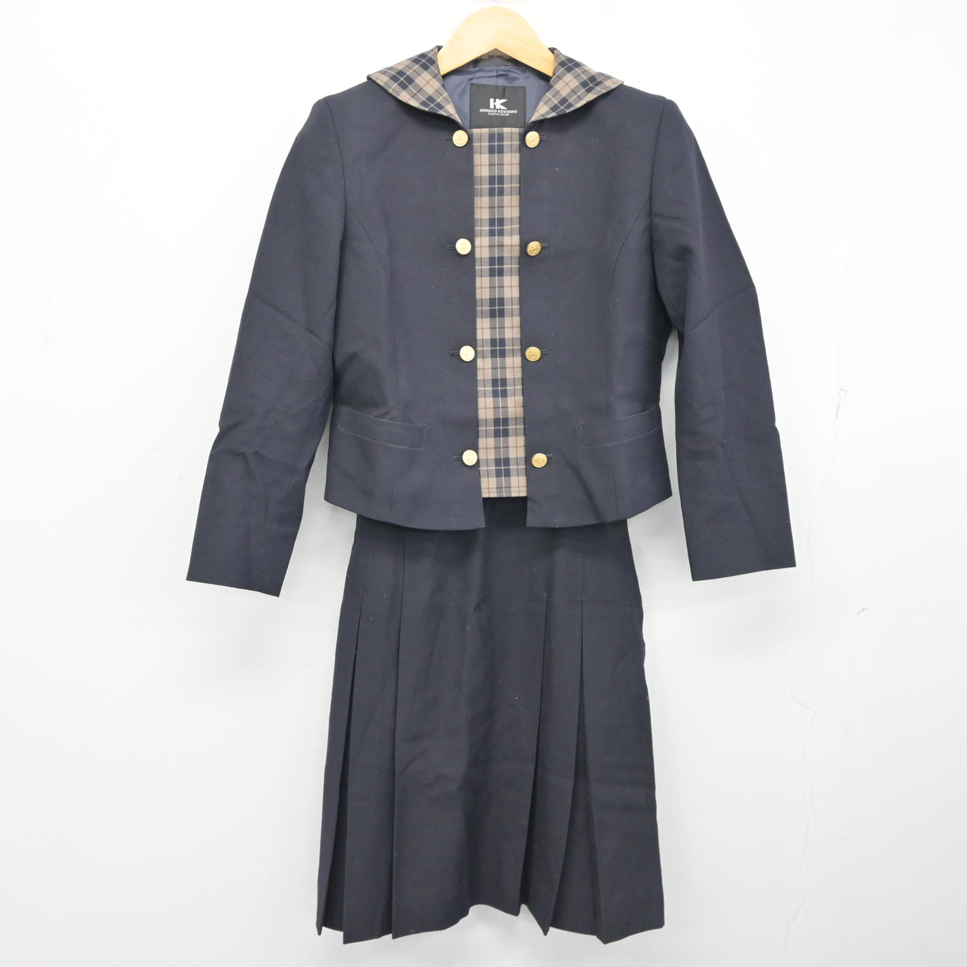 【中古】岡山県 明誠学院高等学校 女子制服 3点 (ブレザー・シャツ・スカート) sf102602