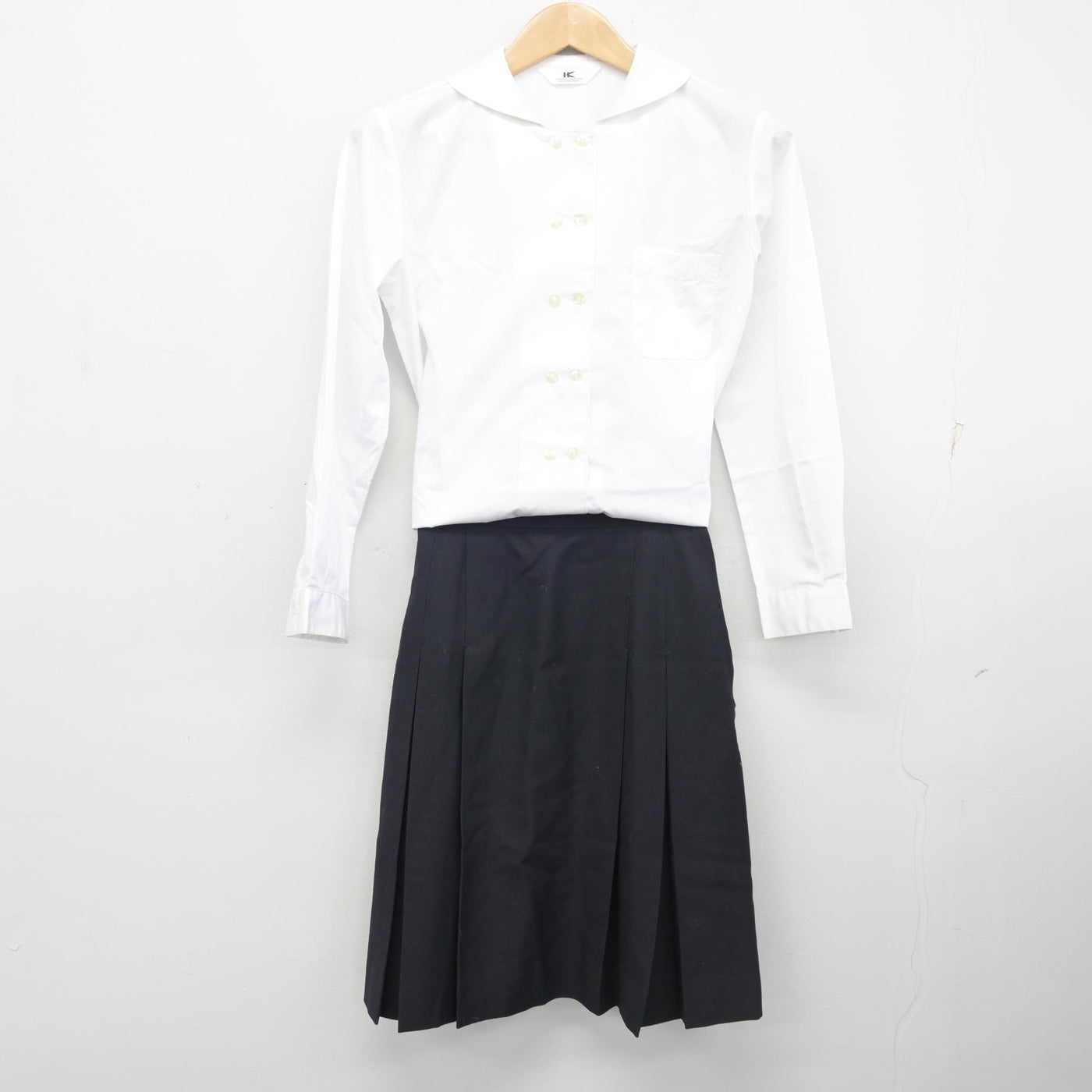 【中古】岡山県 明誠学院高等学校 女子制服 3点 (ブレザー・シャツ・スカート) sf102602