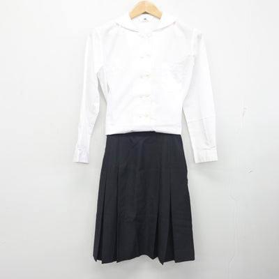 【中古】岡山県 明誠学院高等学校 女子制服 3点 (ブレザー・シャツ・スカート) sf102602