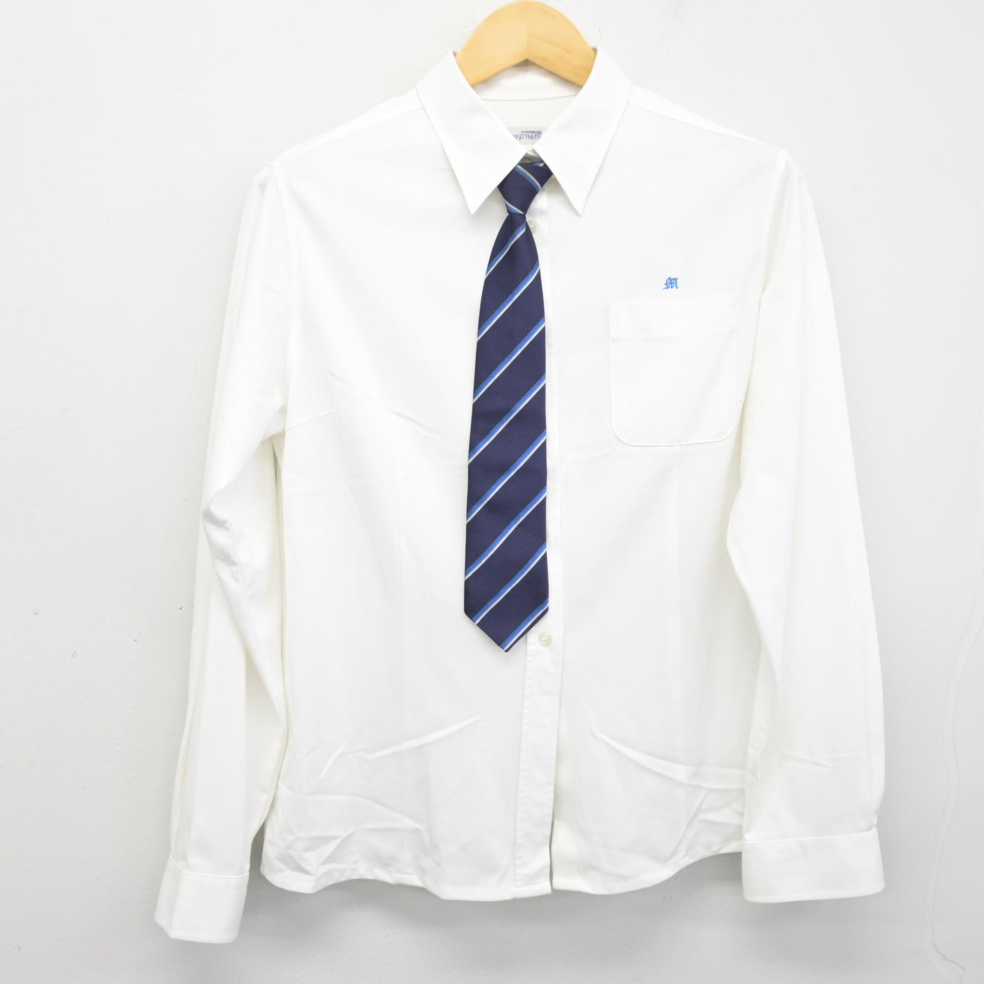 【中古】福岡県 武蔵台高等学校 女子制服 6点 (ブレザー・ニットベスト・シャツ・スカート) sf102610