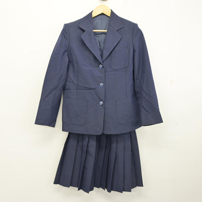 【中古】新潟県 木崎中学校 女子制服 2点 (ブレザー・スカート) sf102614