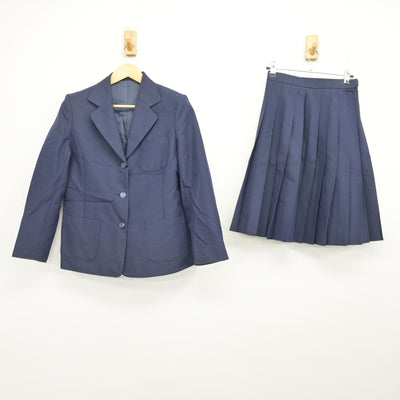 【中古】新潟県 木崎中学校 女子制服 2点 (ブレザー・スカート) sf102614
