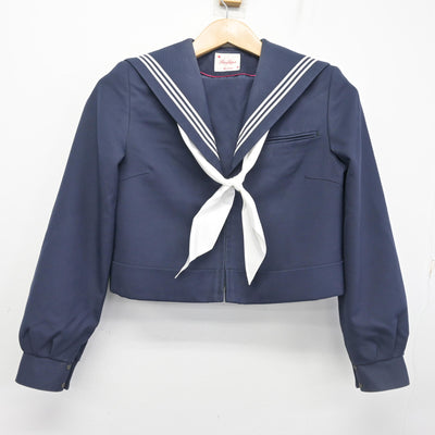 【中古】福岡県 遠賀中学校 女子制服 3点 (セーラー服・ジャンパースカート) sf102615