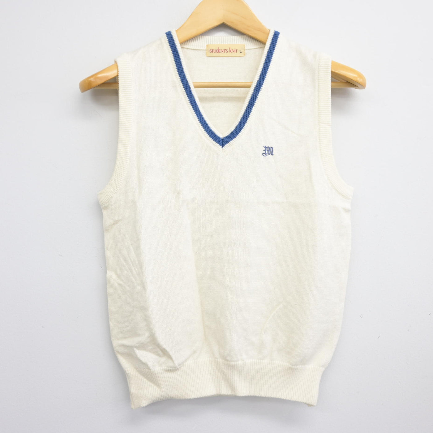 【中古】栃木県 美田中学校 女子制服 3点 (ニットベスト・シャツ・スカート) sf102618