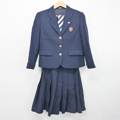 【中古】埼玉県 越谷南高等学校 女子制服 4点 (ブレザー・スカート) sf102623