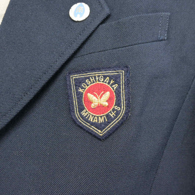 【中古】埼玉県 越谷南高等学校 女子制服 4点 (ブレザー・スカート) sf102623