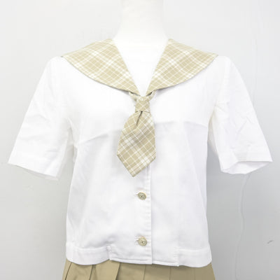 【中古】埼玉県 越谷南高等学校 女子制服 3点 (セーラー服・スカート) sf102625