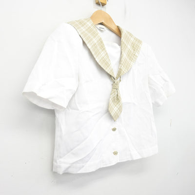 【中古】埼玉県 越谷南高等学校 女子制服 2点 (セーラー服) sf102626