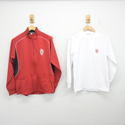 【中古】鹿児島県 神村学園 高等部 女子制服 2点 (ジャージ 上・体操服 上) sf102632