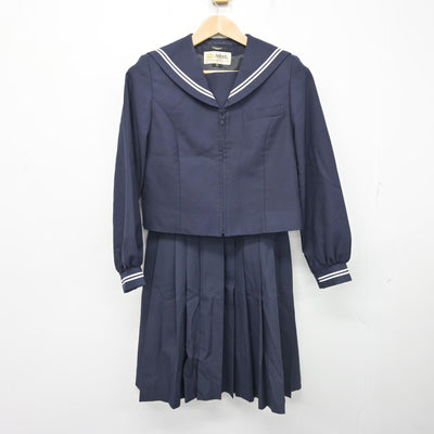【中古】静岡県 清水第四中学校/旧制服 女子制服 2点 (セーラー服・スカート) sf102646