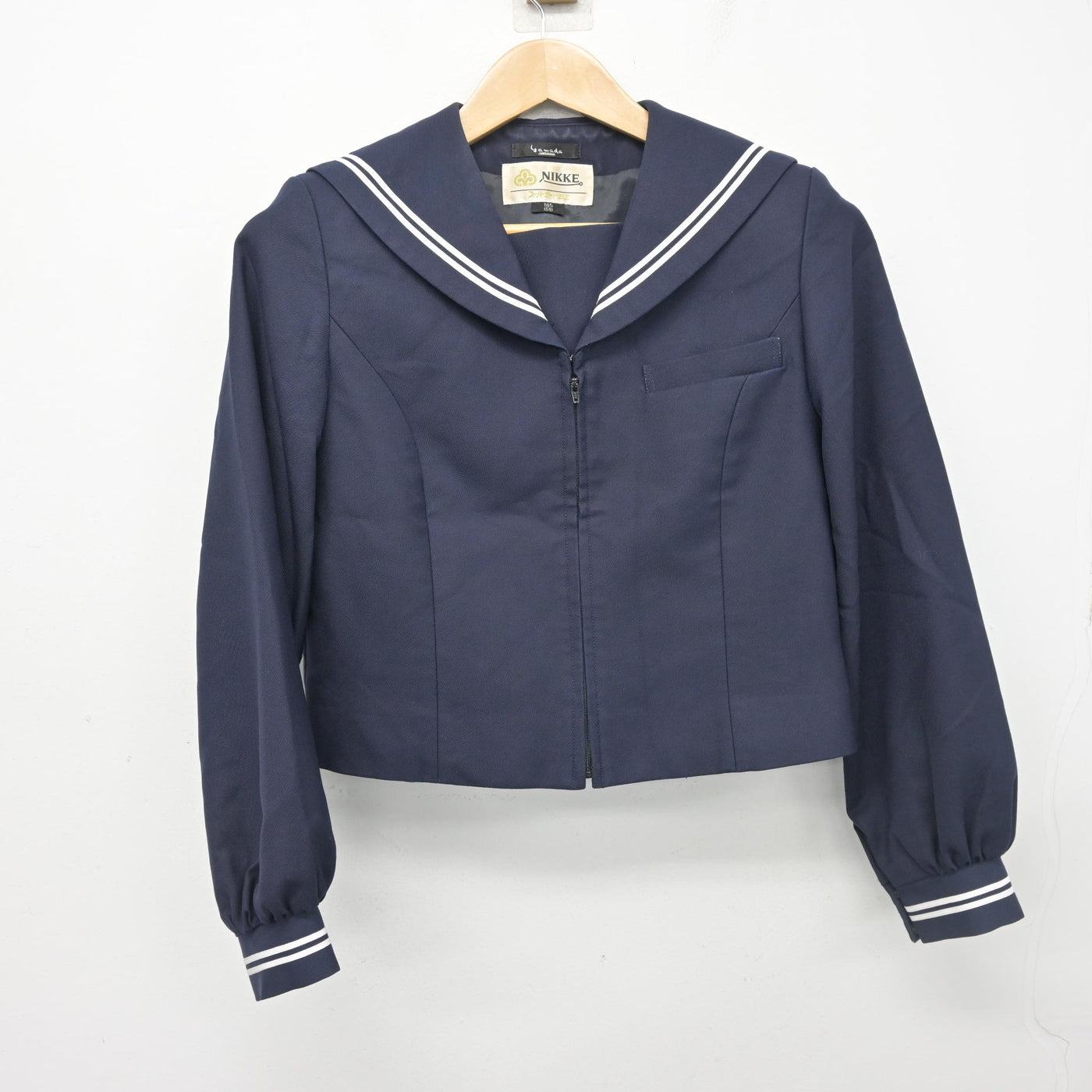【中古】静岡県 清水第四中学校/旧制服 女子制服 2点 (セーラー服・スカート) sf102646