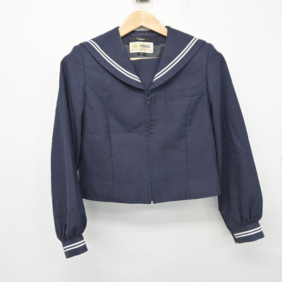 【中古】静岡県 清水第四中学校/旧制服 女子制服 2点 (セーラー服・スカート) sf102646