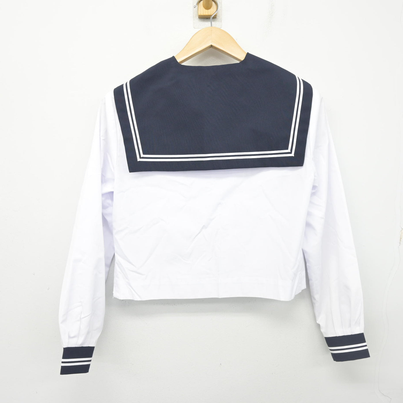 【中古】静岡県 清水第四中学校/旧制服 女子制服 2点 (セーラー服・スカート) sf102647