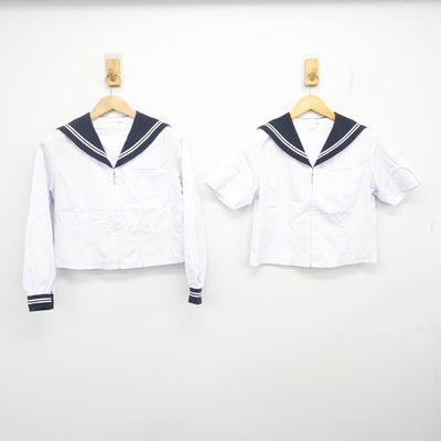 【中古】静岡県 清水第四中学校/旧制服 女子制服 2点 (セーラー服・セーラー服) sf102648