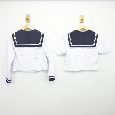 【中古】静岡県 清水第四中学校/旧制服 女子制服 2点 (セーラー服・セーラー服) sf102648