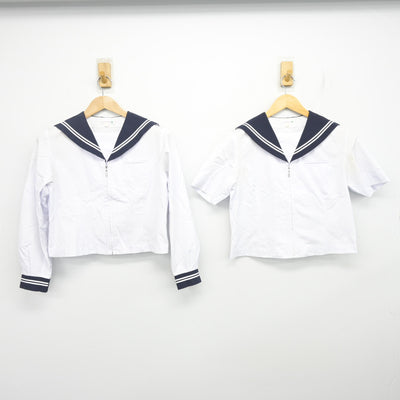 【中古】静岡県 清水第四中学校/旧制服 女子制服 2点 (セーラー服・セーラー服) sf102649