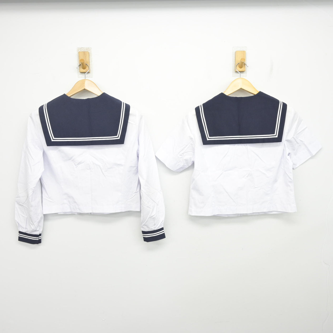 【中古】静岡県 清水第四中学校/旧制服 女子制服 2点 (セーラー服・セーラー服) sf102649