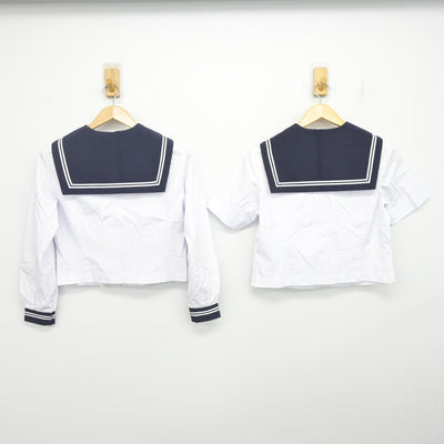 【中古】静岡県 清水第四中学校/旧制服 女子制服 2点 (セーラー服・セーラー服) sf102649