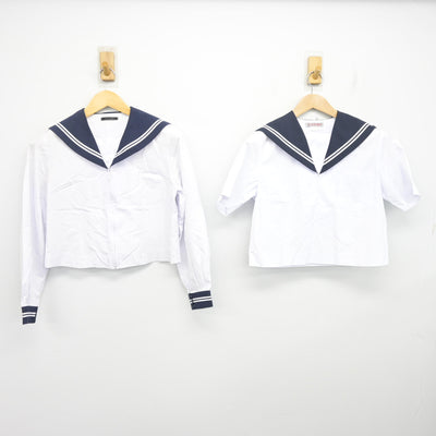【中古】静岡県 清水第四中学校/旧制服 女子制服 2点 (セーラー服・セーラー服) sf102650