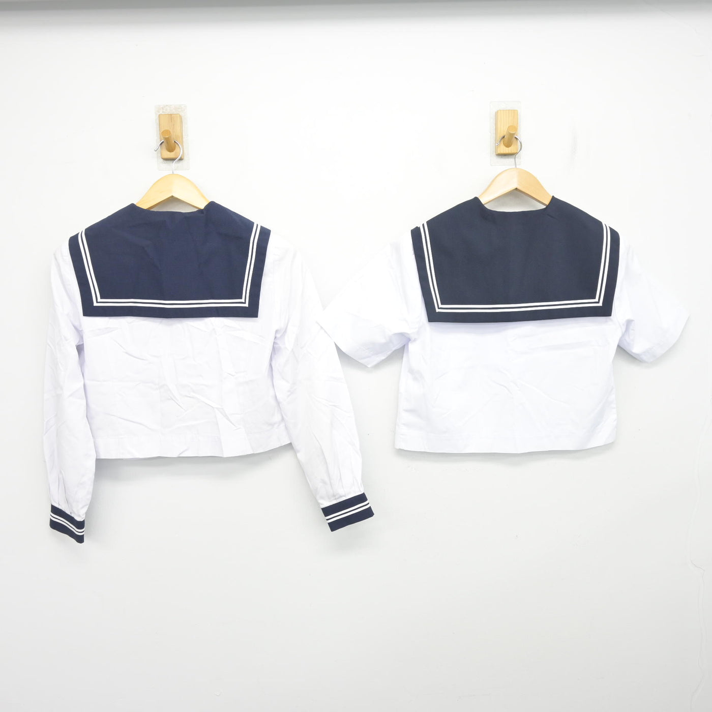 【中古】静岡県 清水第四中学校/旧制服 女子制服 2点 (セーラー服・セーラー服) sf102650