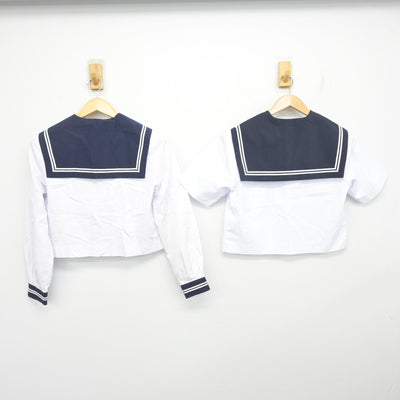 【中古】静岡県 清水第四中学校/旧制服 女子制服 2点 (セーラー服・セーラー服) sf102650