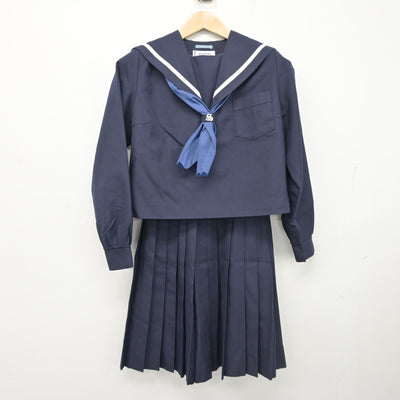 【中古】兵庫県 姫路市立書写中学校 女子制服 3点 (セーラー服・スカート) sf102651