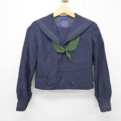 【中古】大阪府 樟蔭高等学校 女子制服 3点 (セーラー服・スカート) sf102657