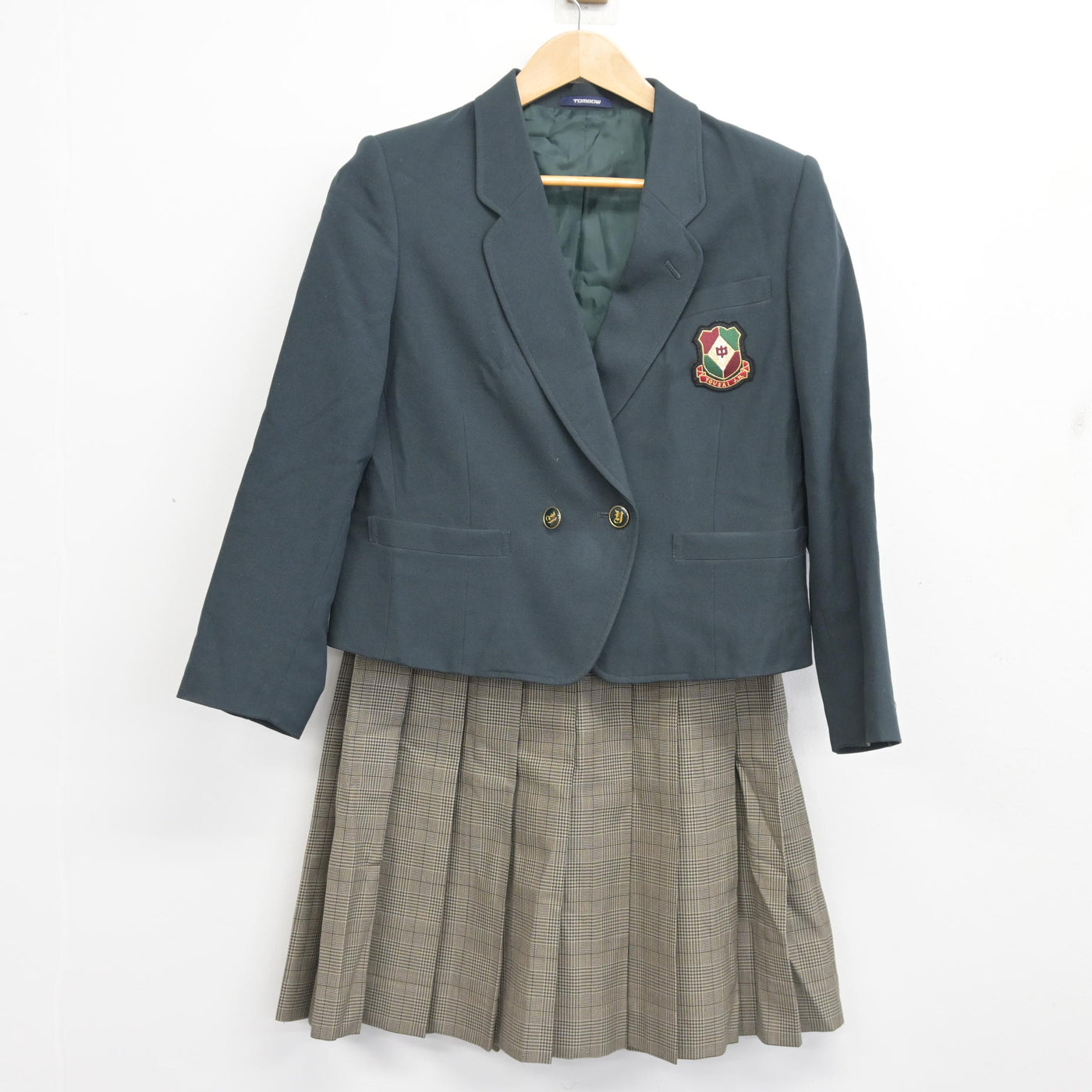 【中古】栃木県 陽西中学校 女子制服 2点 (ブレザー・スカート) sf102670