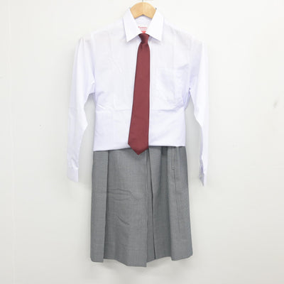 【中古】兵庫県 苦楽園中学校 女子制服 6点 (ブレザー・シャツ・スカート・ニット) sf102672