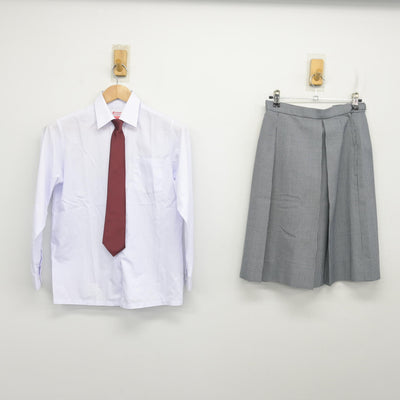 【中古】兵庫県 苦楽園中学校 女子制服 6点 (ブレザー・シャツ・スカート・ニット) sf102672