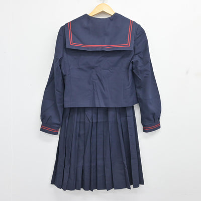 【中古】千葉県 常盤平中学校 女子制服 4点 (セーラー服・スカート) sf102682