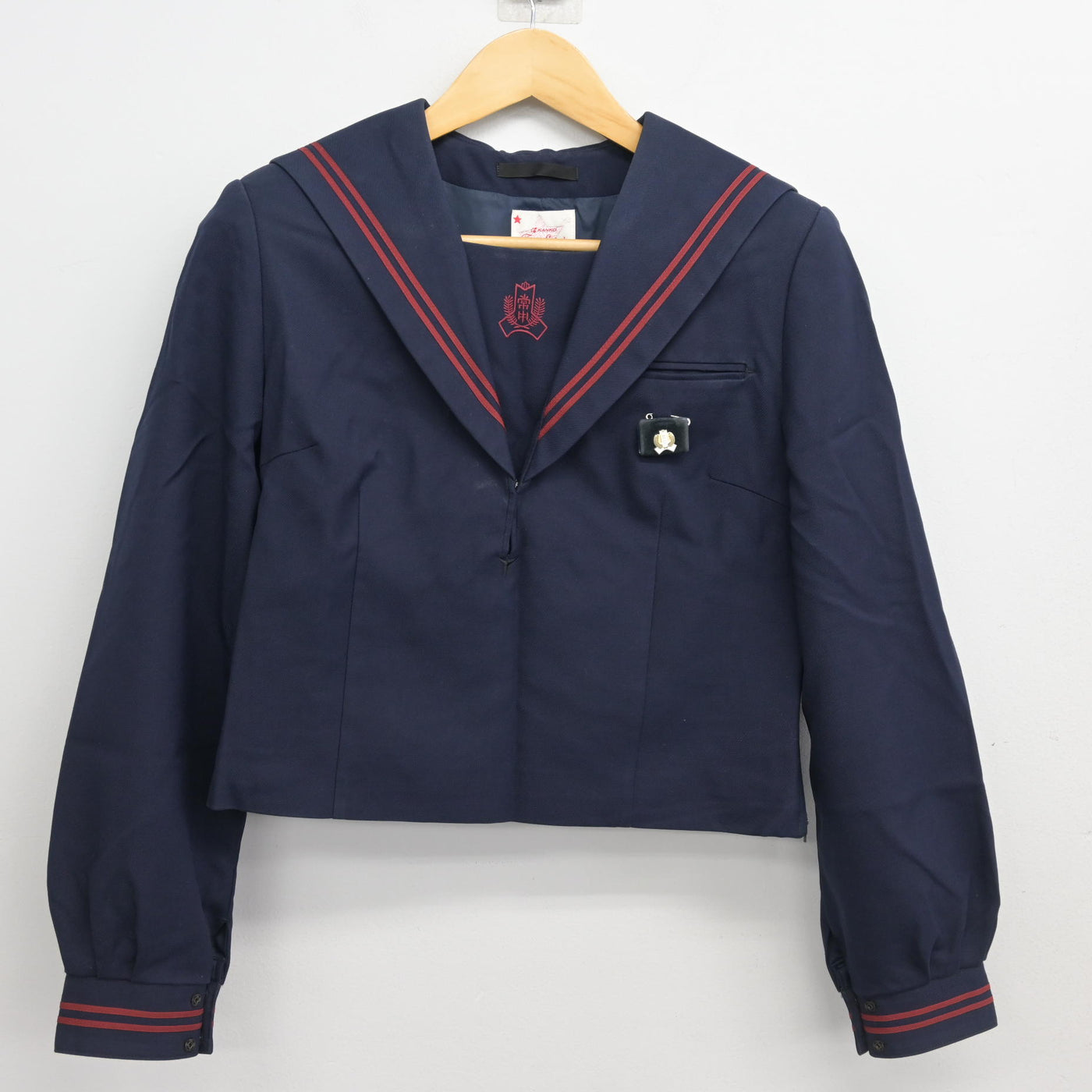 【中古】千葉県 常盤平中学校 女子制服 4点 (セーラー服・スカート) sf102682