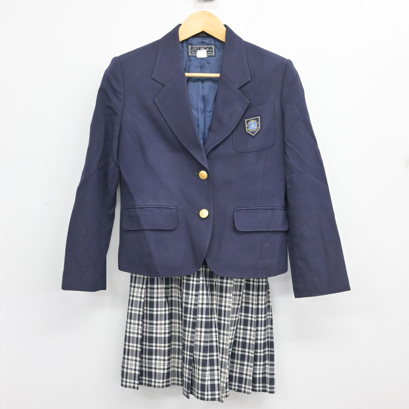 【中古】栃木県 宇都宮短期大学附属高等学校 女子制服 2点 (ブレザー・スカート) sf102689