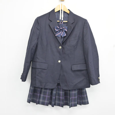 【中古】 飛鳥未来高等学校 女子制服 3点 (ブレザー・スカート) sf102693