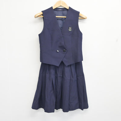 【中古】埼玉県 星野高等学校 女子部 女子制服 4点 (ブレザー・ベスト・スカート) sf102694