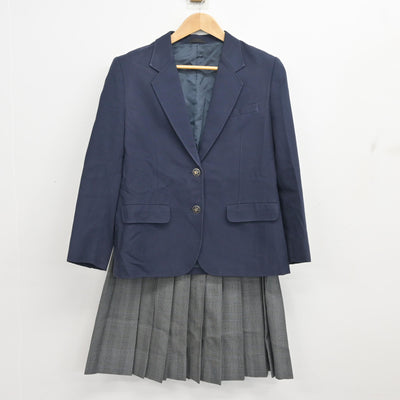 【中古】千葉県 七林中学校 女子制服 3点 (ブレザー・スカート) sf102699