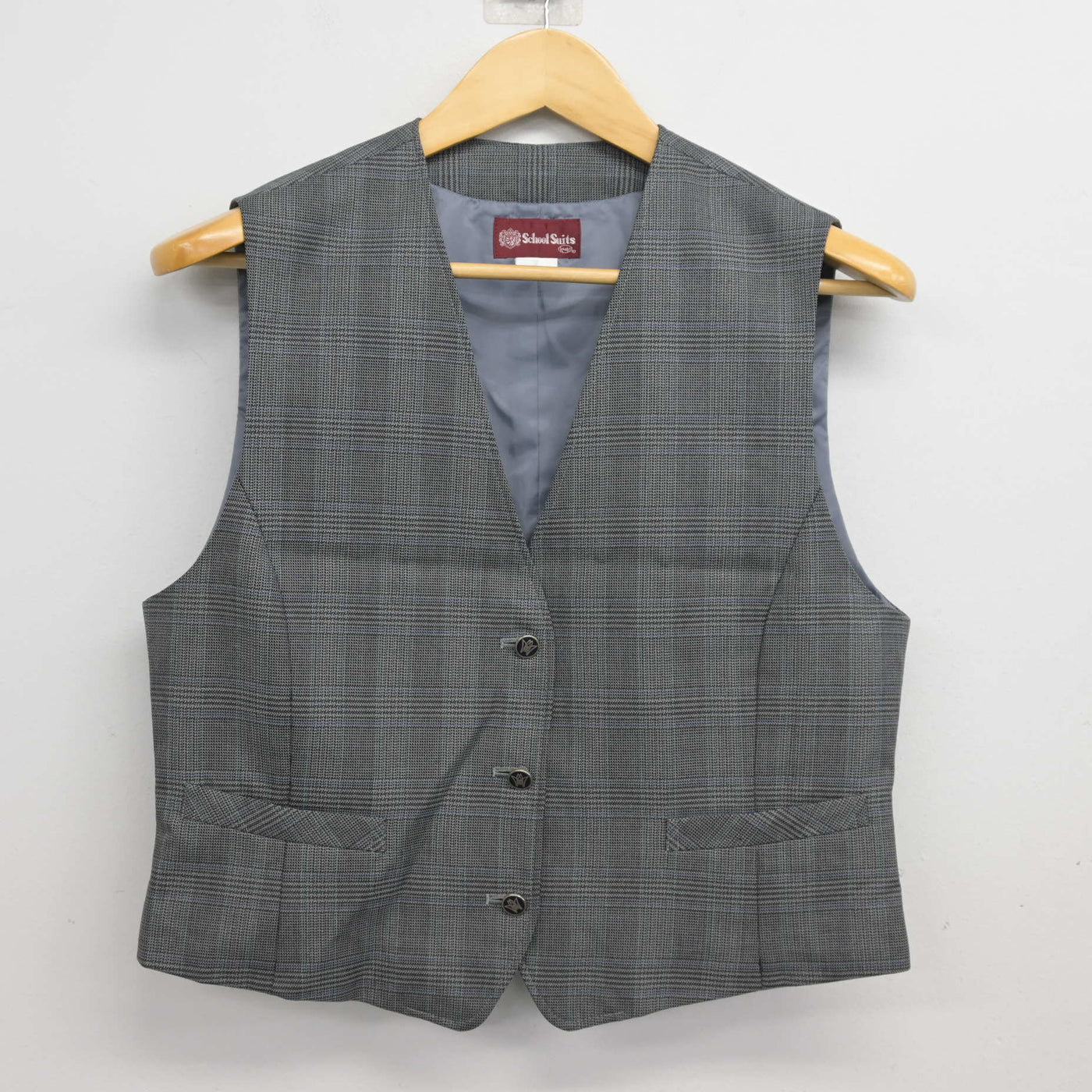 【中古】千葉県 七林中学校 女子制服 2点 (ベスト・スカート) sf102700