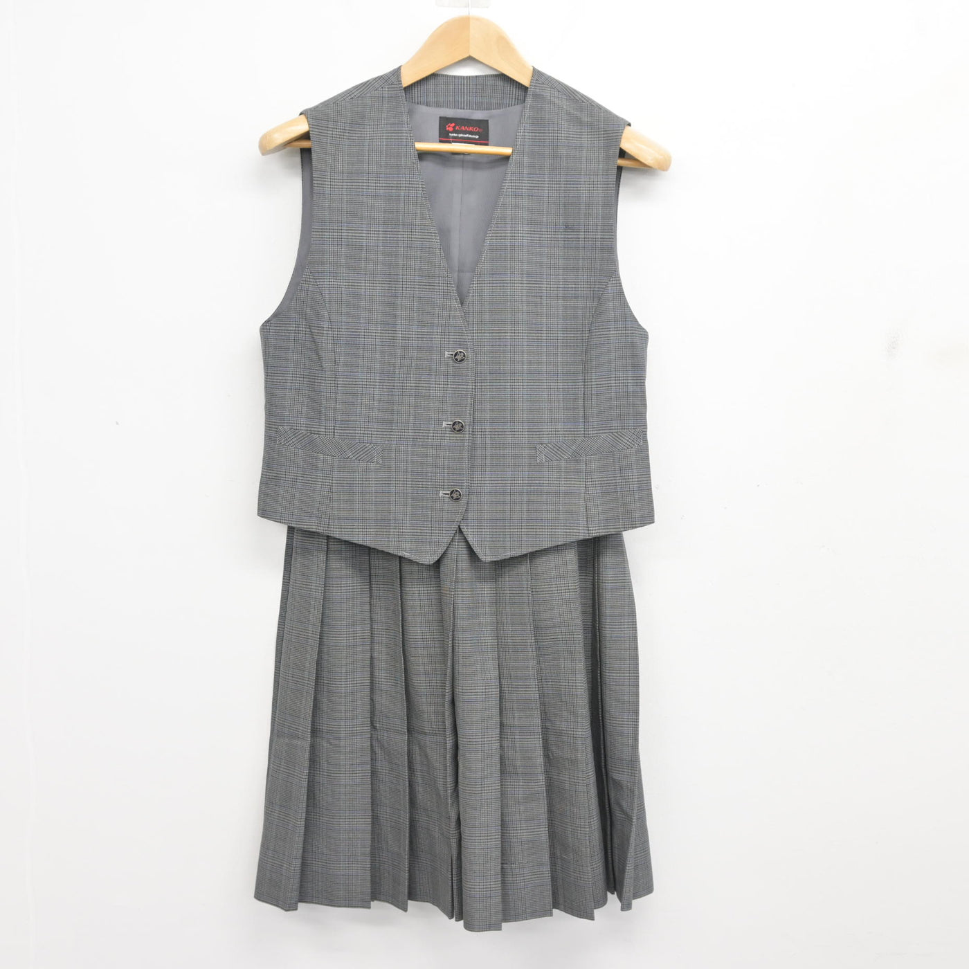 【中古】千葉県 七林中学校 女子制服 2点 (ベスト・スカート) sf102701