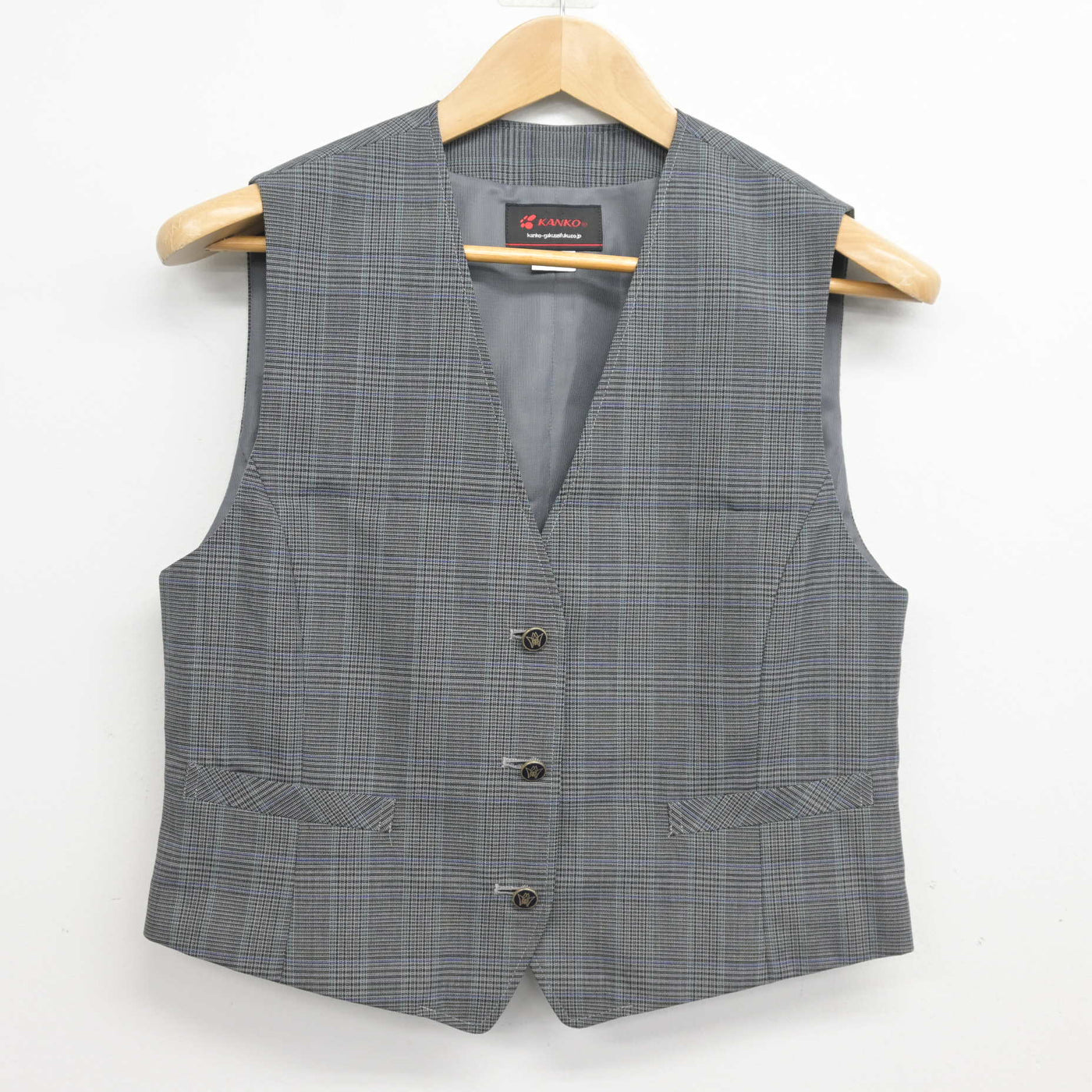 【中古】千葉県 七林中学校 女子制服 2点 (ベスト・スカート) sf102702