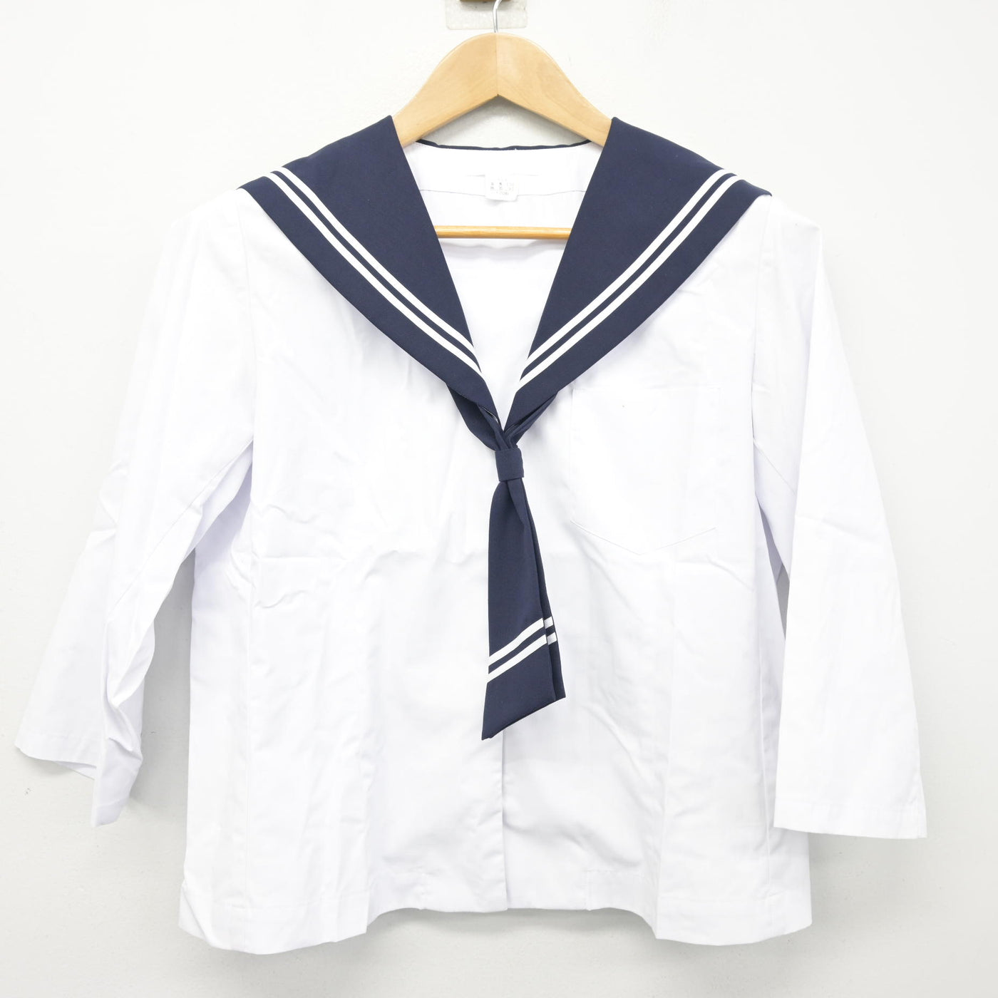 【中古】福島県 清水中学校 女子制服 3点 (セーラー服・スカート) sf102733