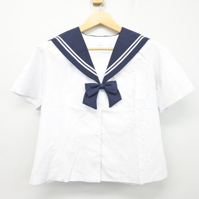 【中古】福島県 清水中学校 女子制服 3点 (セーラー服・スカート) sf102734