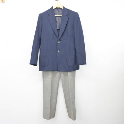 【中古】神奈川県 名瀬中学校 男子制服 2点 (ブレザー・ズボン) sf102740