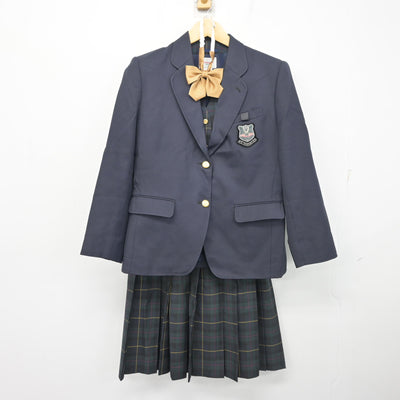 【中古】北海道 星置中学校 女子制服 4点 (ブレザー・ベスト・スカート) sf102746